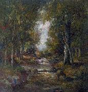 unknow artist River in a forest Germany oil painting artist